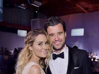 Lauren Conrad and William Tell pose at the 2018 Baby2Baby Gala