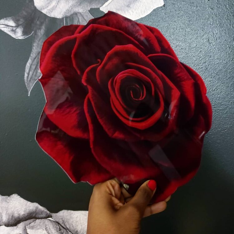 Acrylic Rose Charger Plate for your Disney-themed wedding