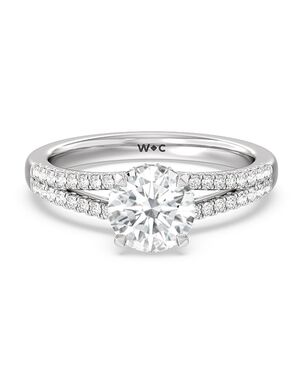 With Clarity Princess, Cushion, Round Cut Engagement Ring