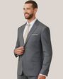 Birdy Grey Suits Taylor Suit Jacket in Charcoal Grey Tuxedo - thumbnail - 5