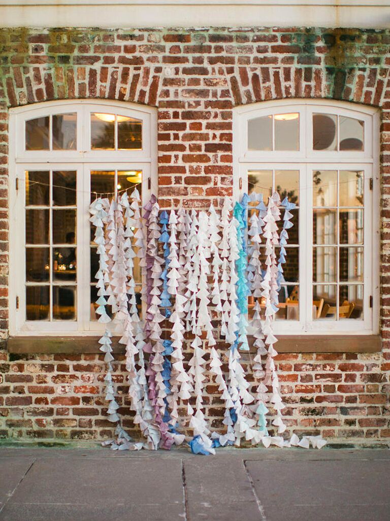 DIY coffee filter backdrop