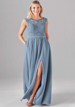 Kennedy Blue Jade Bateau Bridesmaid Dress