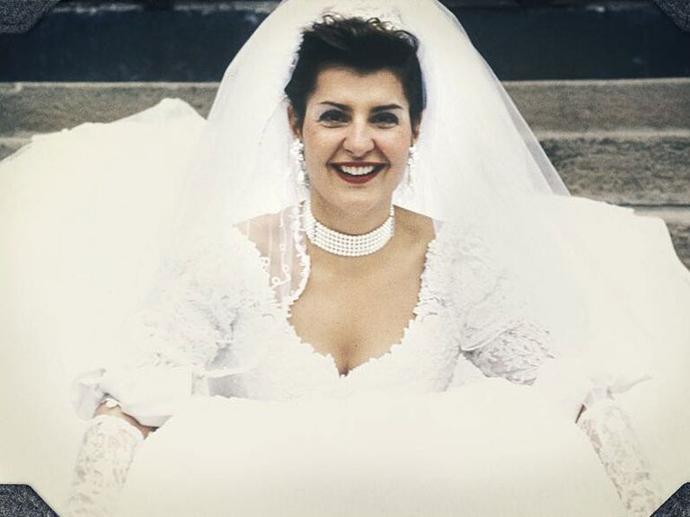 Toula Portokalos' wedding dress in My Big Fat Greek Wedding