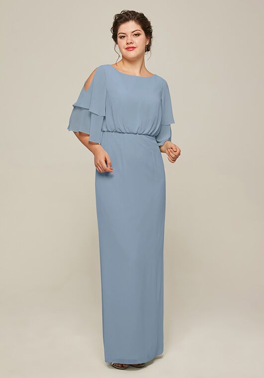 AW Bridal AW Mitzi Dress Blue Mother Of The Bride Dress - 4