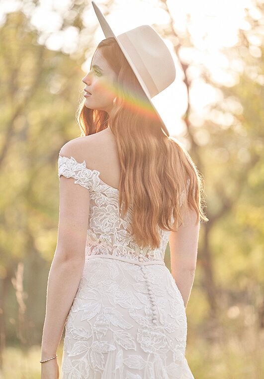 Lillian West 66244 Trumpet Wedding Dress - 4