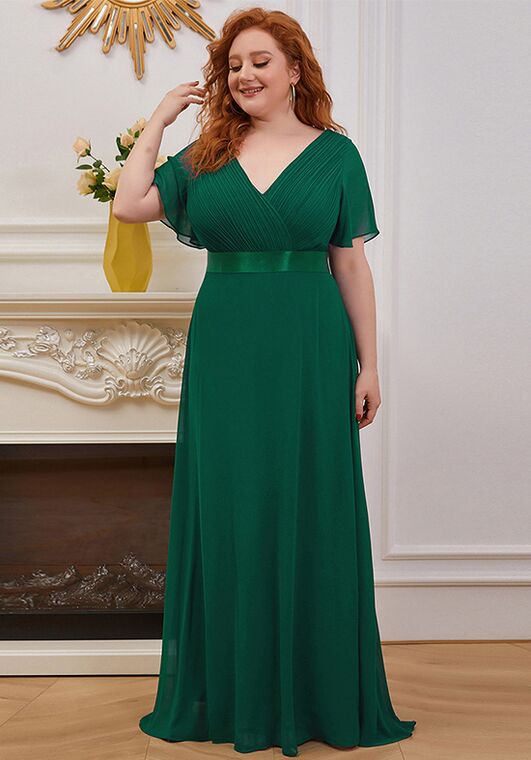 Ever-Pretty EP09890 V-Neck and Plunge Bridesmaid Dress - 4