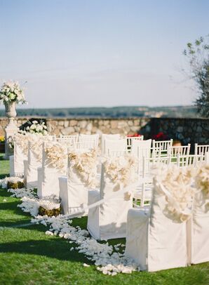 Fabric-Covered Ceremony Chairs