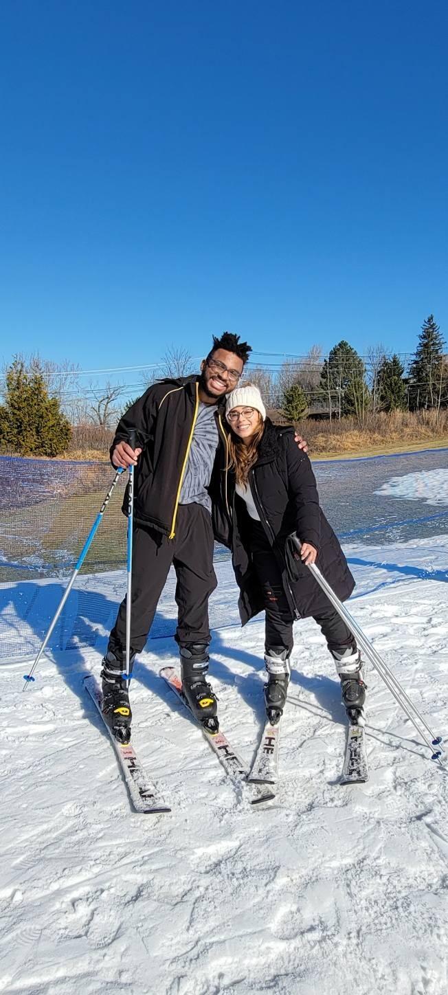 First time skiing together at Catskills 