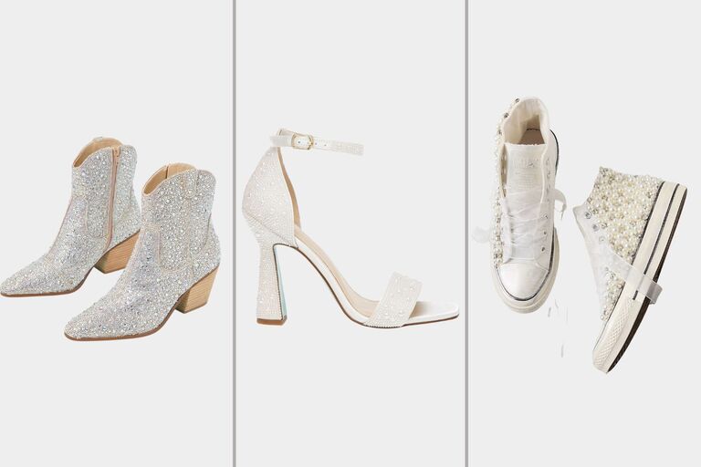 sparkly wedding shoes for bride