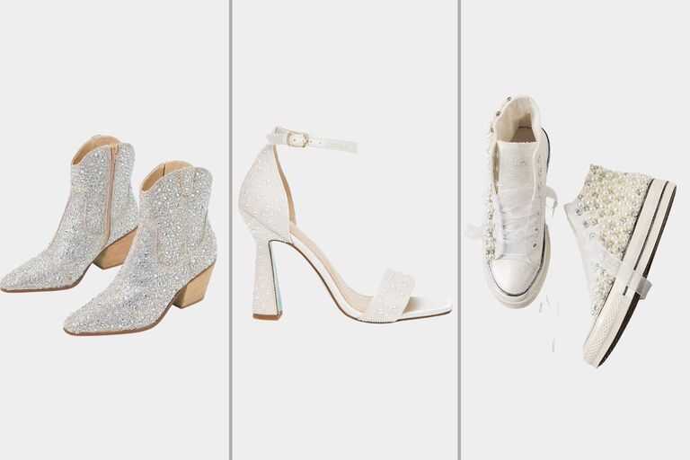 23 Sparkly Wedding Shoes in Rhinestones, Glitter & More