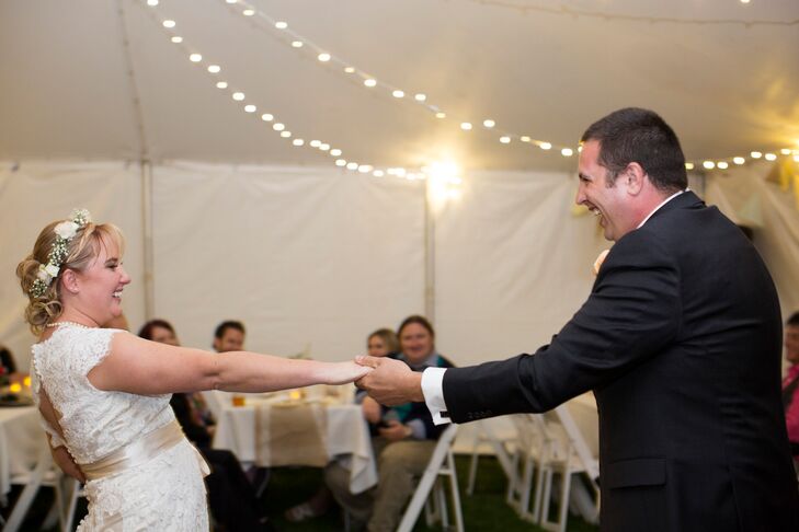 First Dance Under Tented Reception