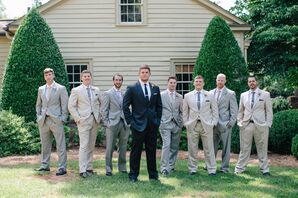 Light-Colored Groomsmen Suits