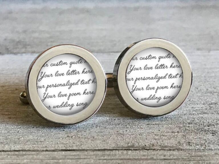 paper cuff links anniversary gift