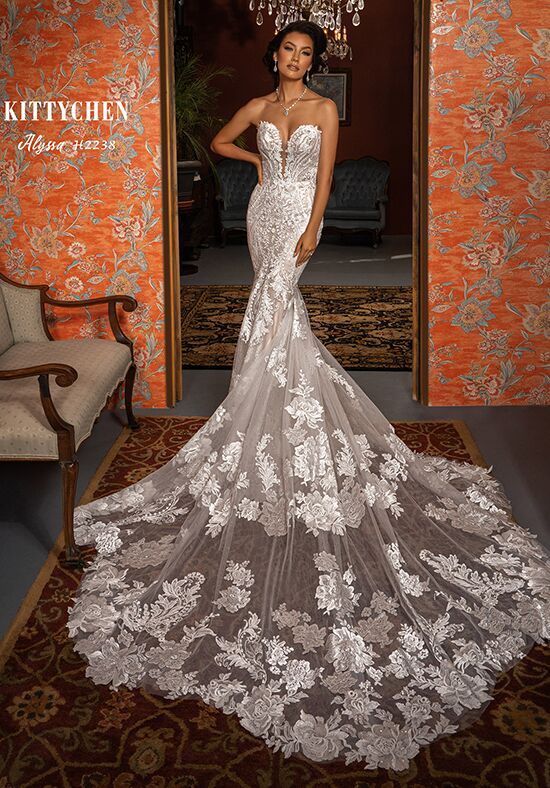 KITTYCHEN ALYSSA, H2238 Fit-and-Flare Wedding Dress - 1