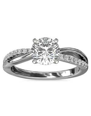 Blue Nile Round Cut Engagement Ring