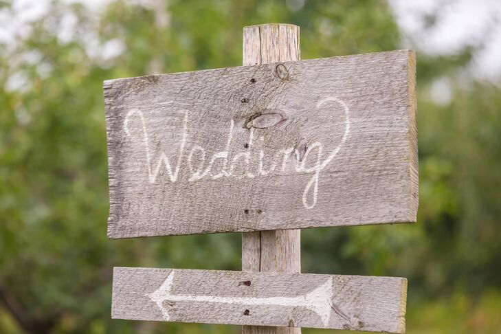 Rustic Wood Wedding Sign