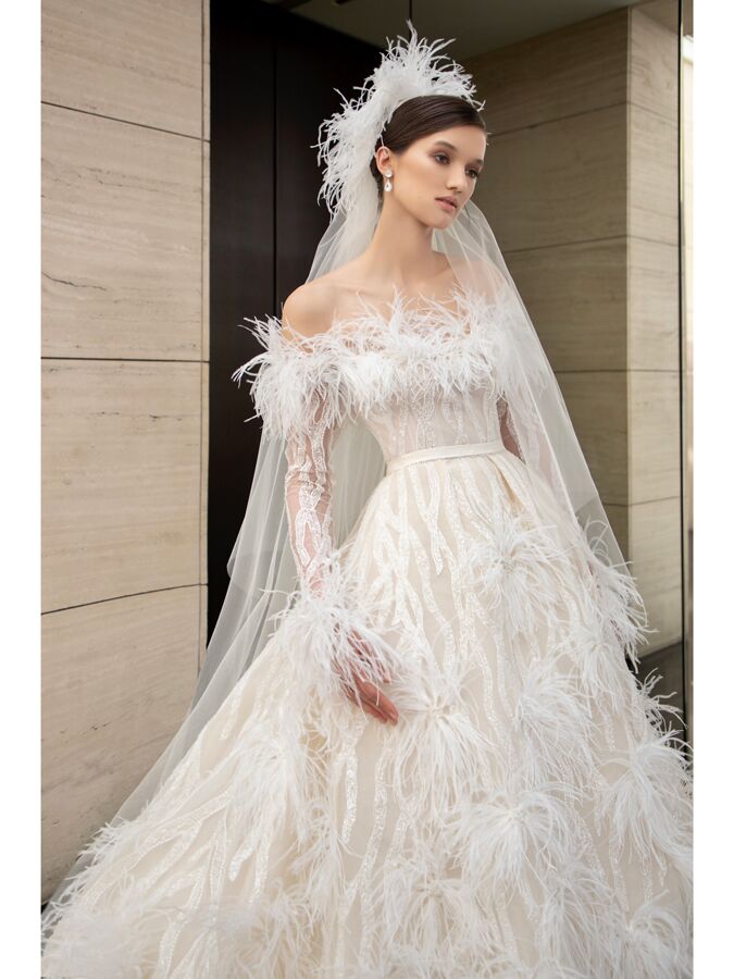 Elie Saab, Dresses, Elie Saab Wedding Gown Off White