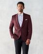 The Black Tux Burgundy Shawl Jacket Tuxedo Red Tuxedo - thumbnail - 5