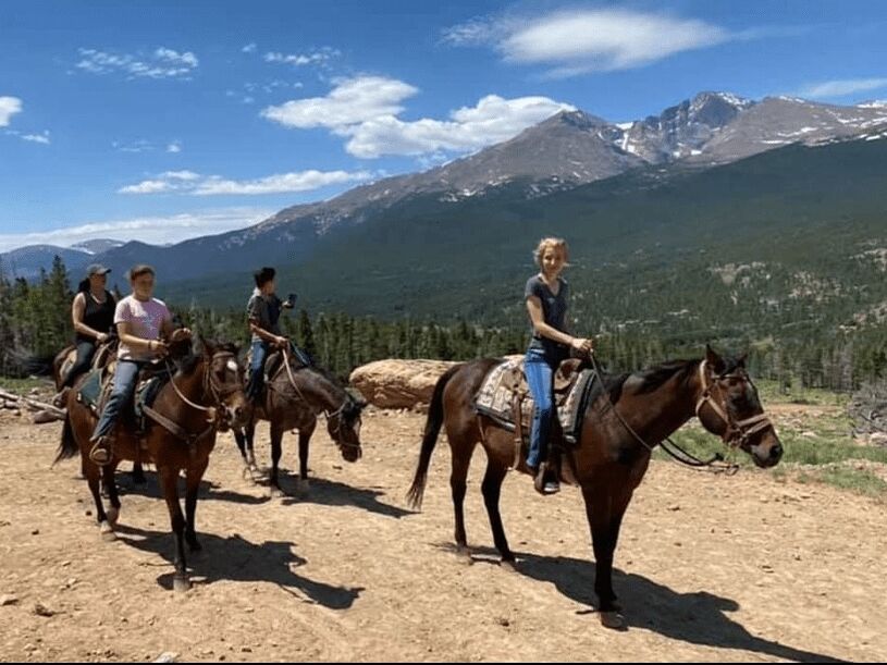 Picture of Horseback Riding with a view of Longs Peak!