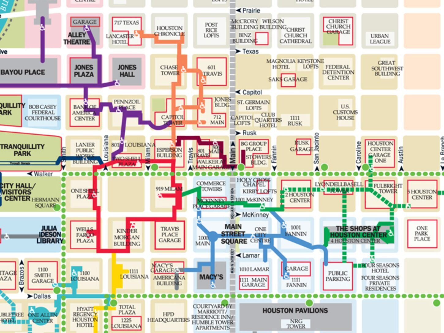 Picture of Downtown Houston Tunnel System