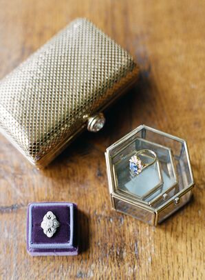 Vintage Art Deco Diamond Engagement Ring Box
