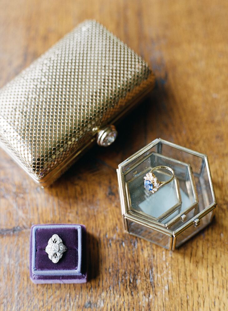 Vintage Art Deco Diamond Engagement Ring Box