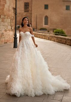 Moonlight Couture H1570 A-Line Wedding Dress