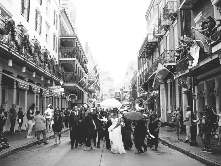 Second line in New Orleans