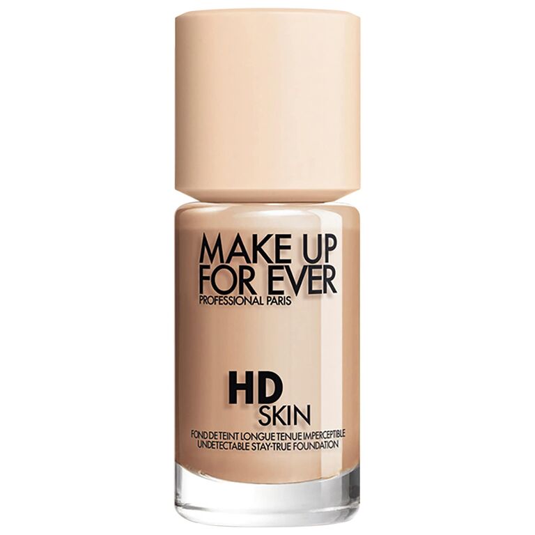 Makeup Forever HD Skin foundation in a glass bottle. 