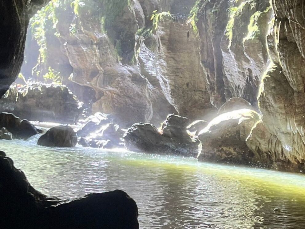 Picture of Cave, Waterfall, and River Adventure in Charco Azul; San Juan