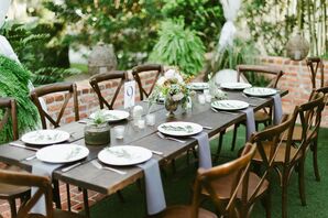 Wood Dining Tables With Cross-Back Chairs