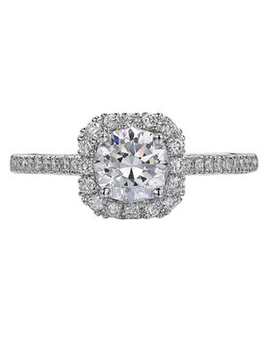 Christopher Designs Classic Round Cut Engagement Ring