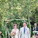 Nicki and Peter were glowing of pure happiness as they walked down the aisle.