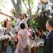 Guests Celebrating During Backyard Minimony in Westbury, New York