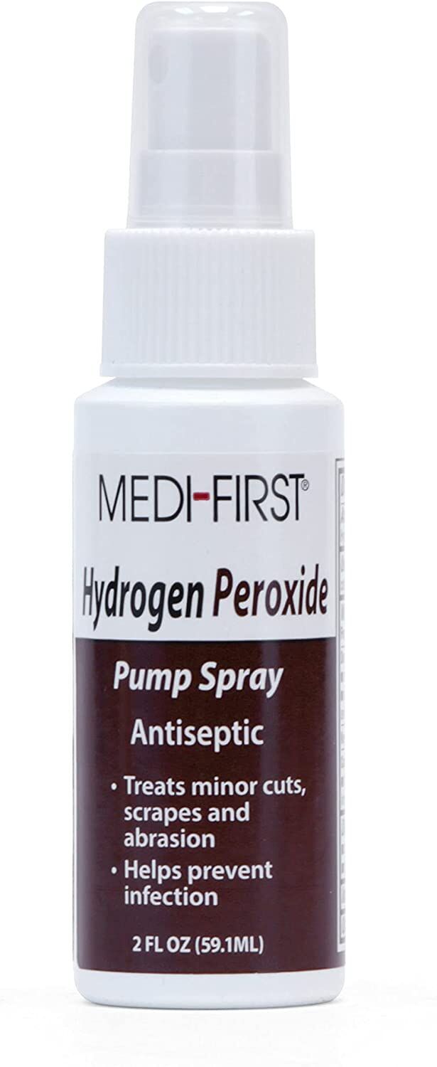 Small hydrogen peroxide pump spray