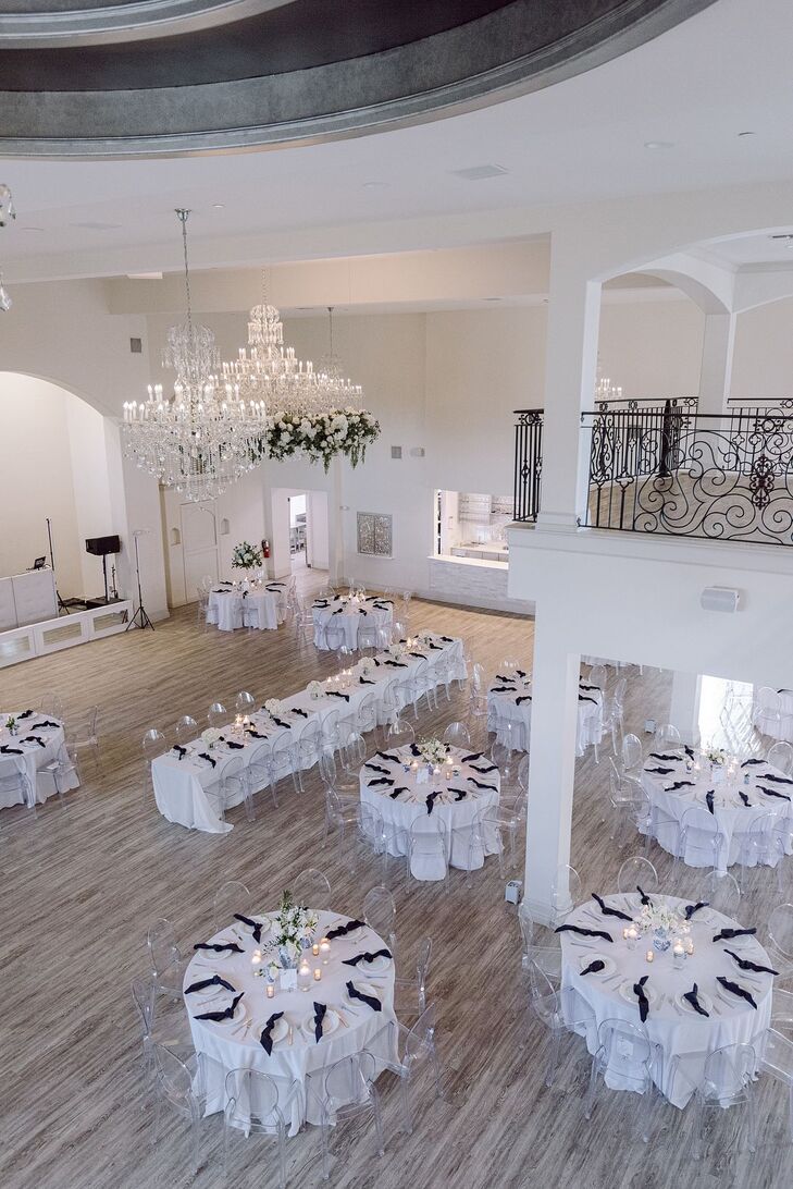 Ballroom Wedding Reception Layout at Knotting Hill Place in Little Elm, Texas