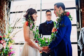Religious Ceremony Tradition with Greenery Garland