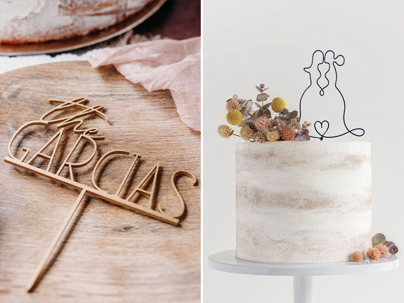 Bride to Be - Love Themed Gold Cake Topper for Proposal, Wedding