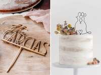 Two wedding cake topper ideas