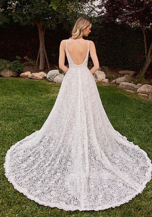 Ladivine CD862W A-Line Wedding Dress - 5
