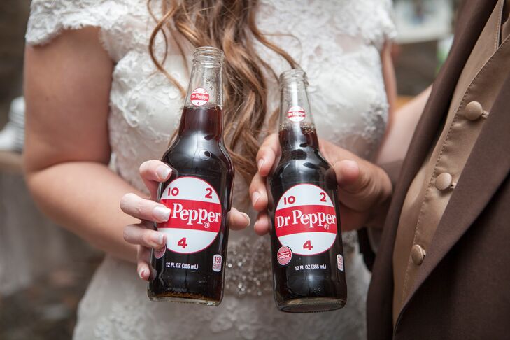 Custom Label Dr. Pepper Wedding Drink