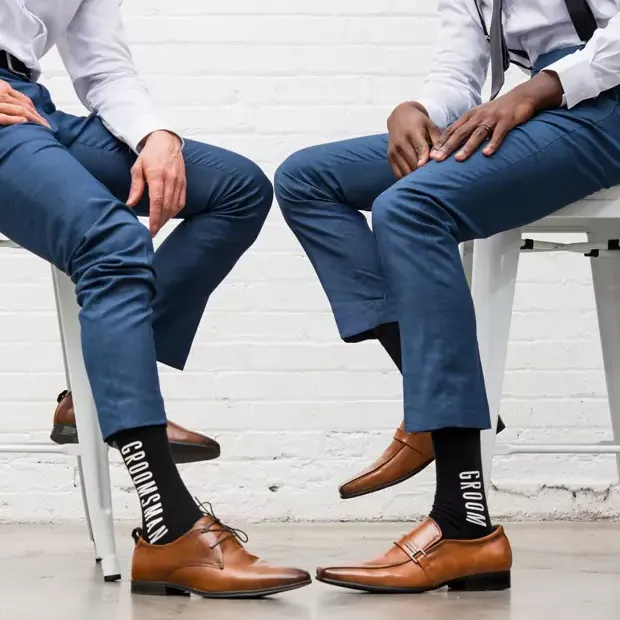 Custom wedding party socks