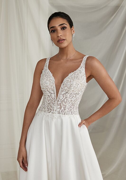 Justin Alexander Elma A-Line Wedding Dress - 4