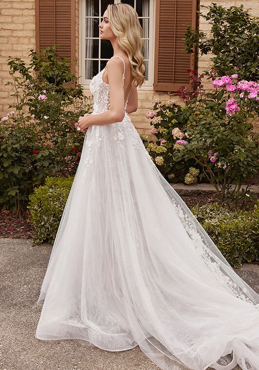 Ladivine CD857W A-Line Wedding Dress - 4