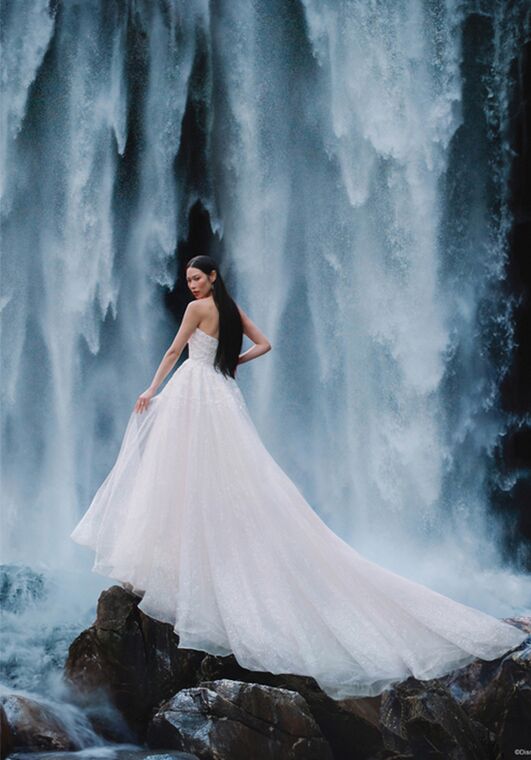 Disney Fairy Tale Weddings Pocahontas - DP405 Sheath Wedding Dress - 5