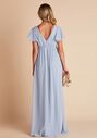 Birdy Grey Hannah Empire in Dusty Blue V-Neck Bridesmaid Dress - thumbnail - 3