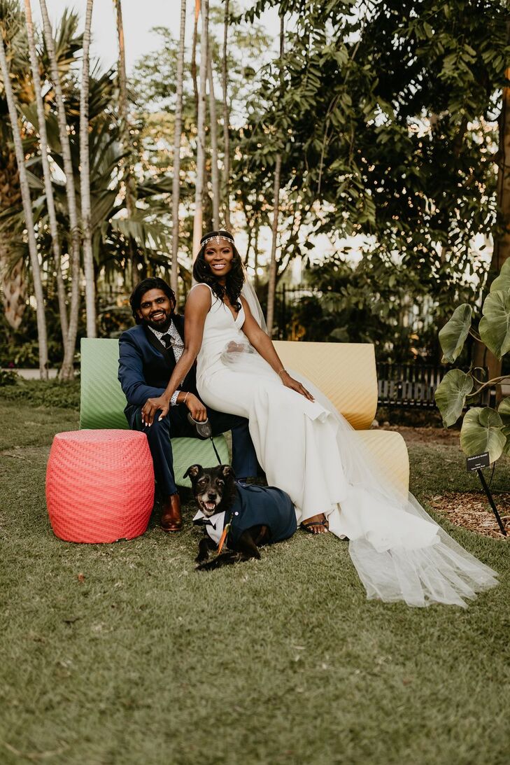 Wedding Reception at the Miami Beach Botanical Garden in Miami Beach, Florida