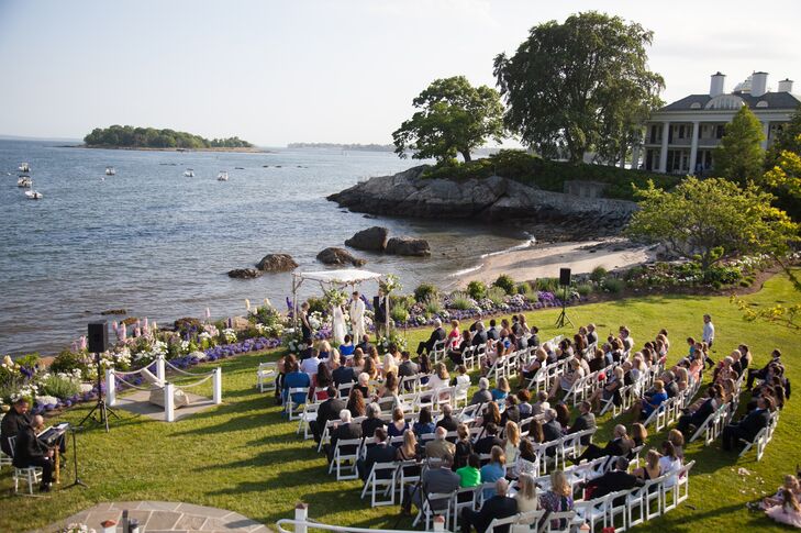 Belle Haven Club Waterfront Wedding Ceremony