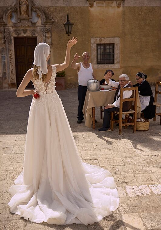 Dance of Puglia by LOVE by Ricca Sposa 25-031(2) Nerina A-Line Wedding Dress - 5