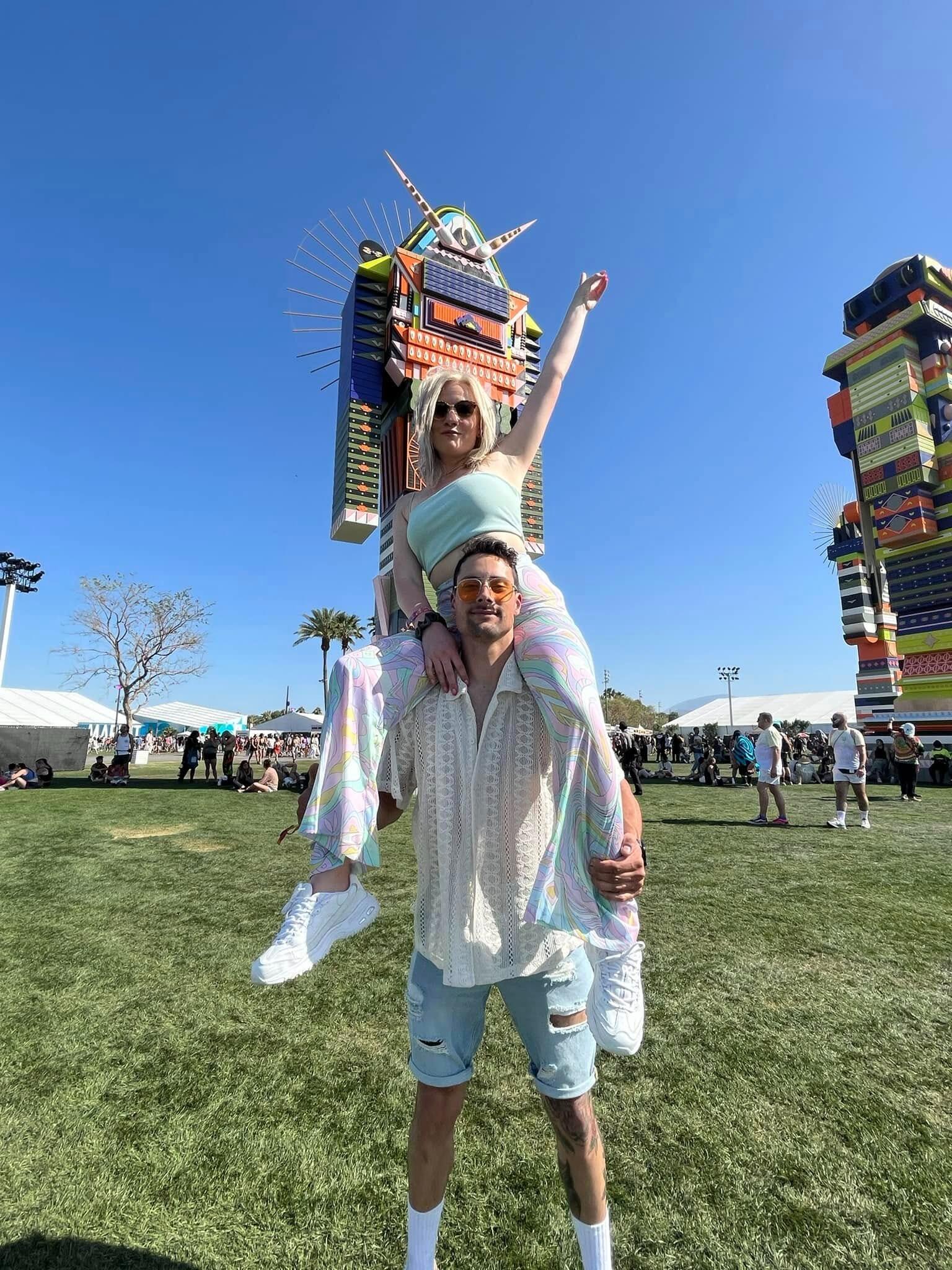 Issam soon realized Kim's love for music and found himself at Coachella. 